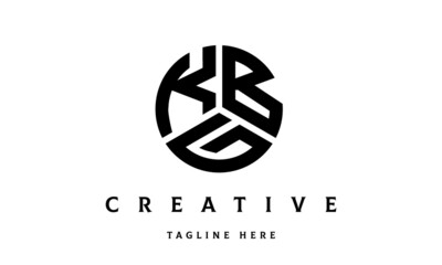 KBG creative circle three letter logo