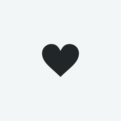 Heart vector icon illustration sign
