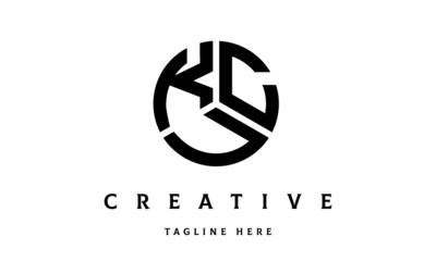 KCU creative circle three letter logo
