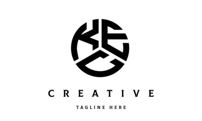 KEC creative circle three letter logo