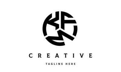 KFM creative circle three letter logo