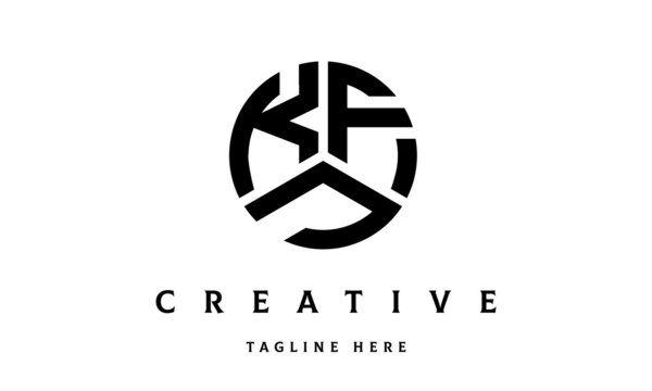 KFJ creative circle three letter logo