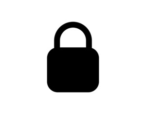 locked padlock icon. One of simple collection icons for websites, web design, mobile app