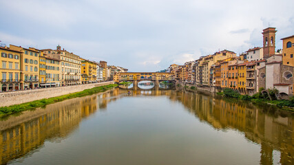 Fototapeta na wymiar Panoramic view of Florence in Italy