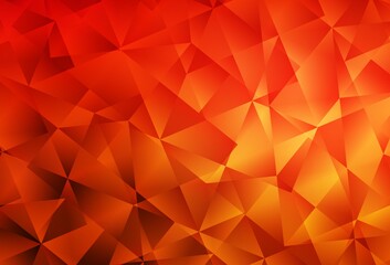 Fototapeta premium Light Red vector gradient triangles template.