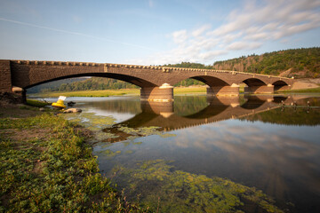 Fototapeta na wymiar Bridge over the Eder river by Asel 3