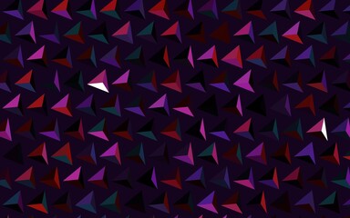 Obraz premium Dark Pink, Green vector texture with triangular style.