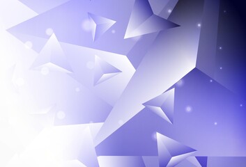 Light Purple vector triangle mosaic template.