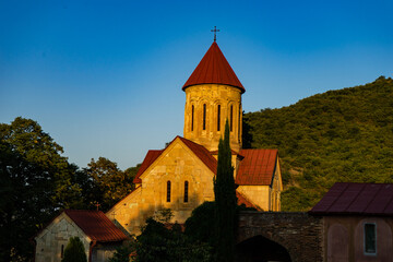 Fototapeta na wymiar Betania monastery complex in Caucasus mountain