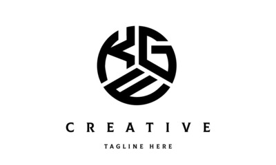 KGE creative circle three letter logo