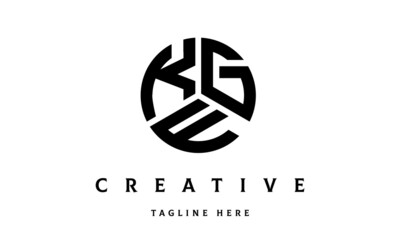 KGF creative circle three letter logo
