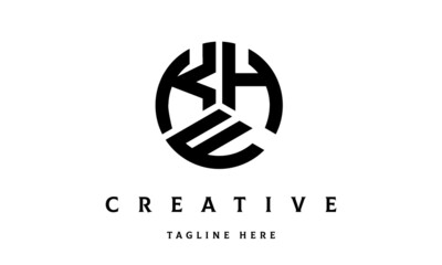 Fototapeta premium KHF creative circle three letter logo