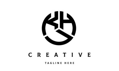 KHU creative circle three letter logo