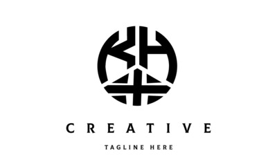 KHX creative circle three letter logo