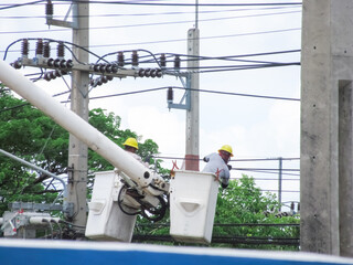 Naklejka premium electrician