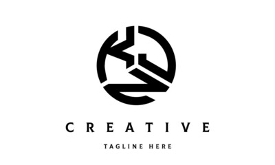 KJN creative circle three letter logo
