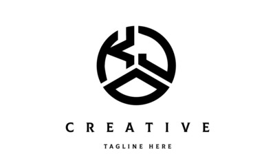KJO creative circle three letter logo