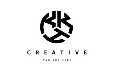 KKH creative circle three letter logo