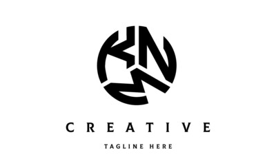 KNM creative circle three letter logo