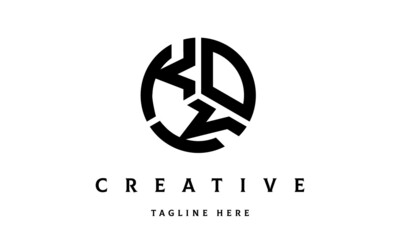 KOK creative circle three letter logo