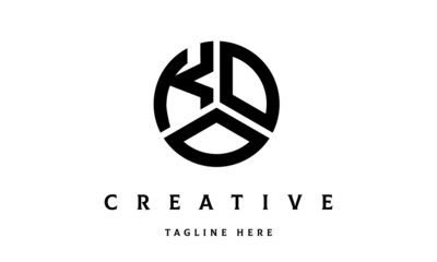 KOO creative circle three letter logo