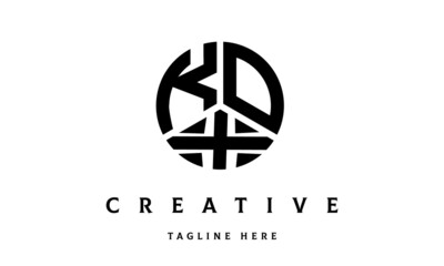 KOX creative circle three letter logo