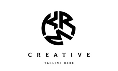 KRM creative circle three letter logo