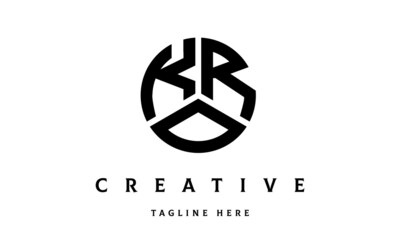 KRO creative circle three letter logo