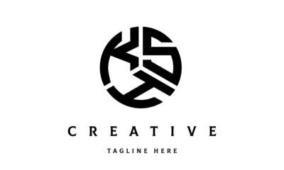 KSH creative circle three letter logo