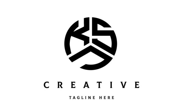 KSJ creative circle three letter logo