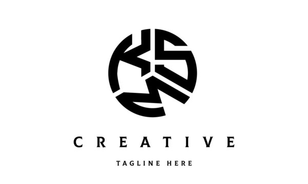 KSM creative circle three letter logo