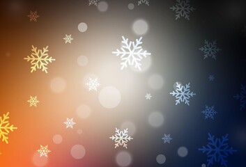 Dark Orange vector template in carnival style.