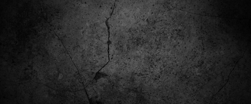 Old dirty concrete dark wall. Scary dark cement background. © Background Studio