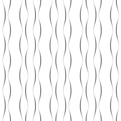 Line seamless pattern. Lines background. Repeated wavy texture. Stripe printed. Repeating geometric pattern. Abstract stripes printing. Delicate waves patern for design prints. Vector illustration
