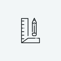 Measurement vector icon illustration sign