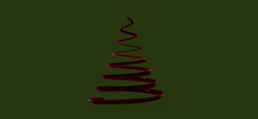 weihnachten weihnachtsbaum modern illustration 3d