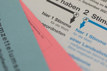 Stimmzettel Bundestagswahl