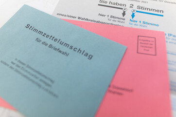 Stimmzettel Bundestagswahl