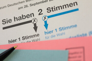 Wahlschein und Briefwahl zur Bundestagswahl