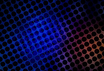 Dark Blue, Red vector template with circles.