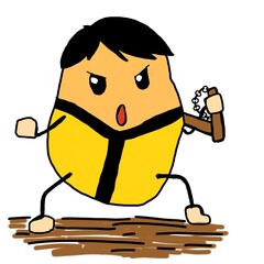adorable potato character