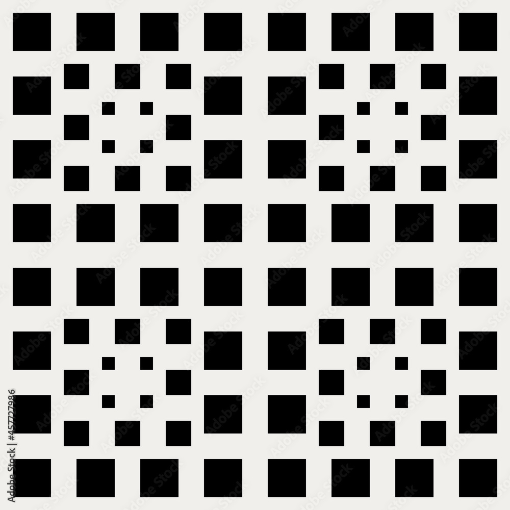 Poster squares pattern. vector black distance squares.