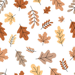 leaves pattern on a white background