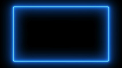 Blue Neon Frame 