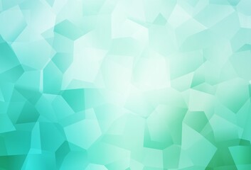 Light Green vector backdrop with memphis shapes.