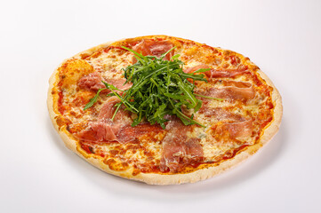 Pizza with parma and rucola