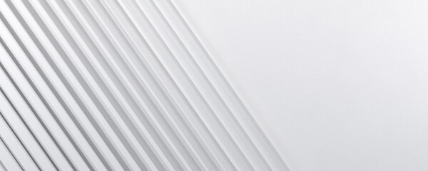 White gradation stripe line background. Abstract monochrome geometric backdrop. 3d illustration.