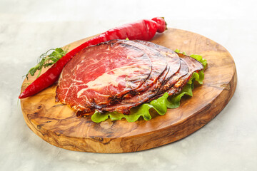 Dried pork neck meat snack