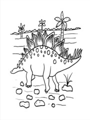 Obraz premium DINOSAUR,CAT COLORING PAGE,FLOWER COLORING PAGE,WATERCOLOR FLOWER VECTOR,FATHER'S DAY VECTOR,WATERCOLOR BACKGROUND DESIGN,