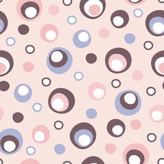 Abstract seamless geometric pattern with circle. Vector illustration. It can be used for wallpapers, wrapping, cards, patterns for clothes and other.